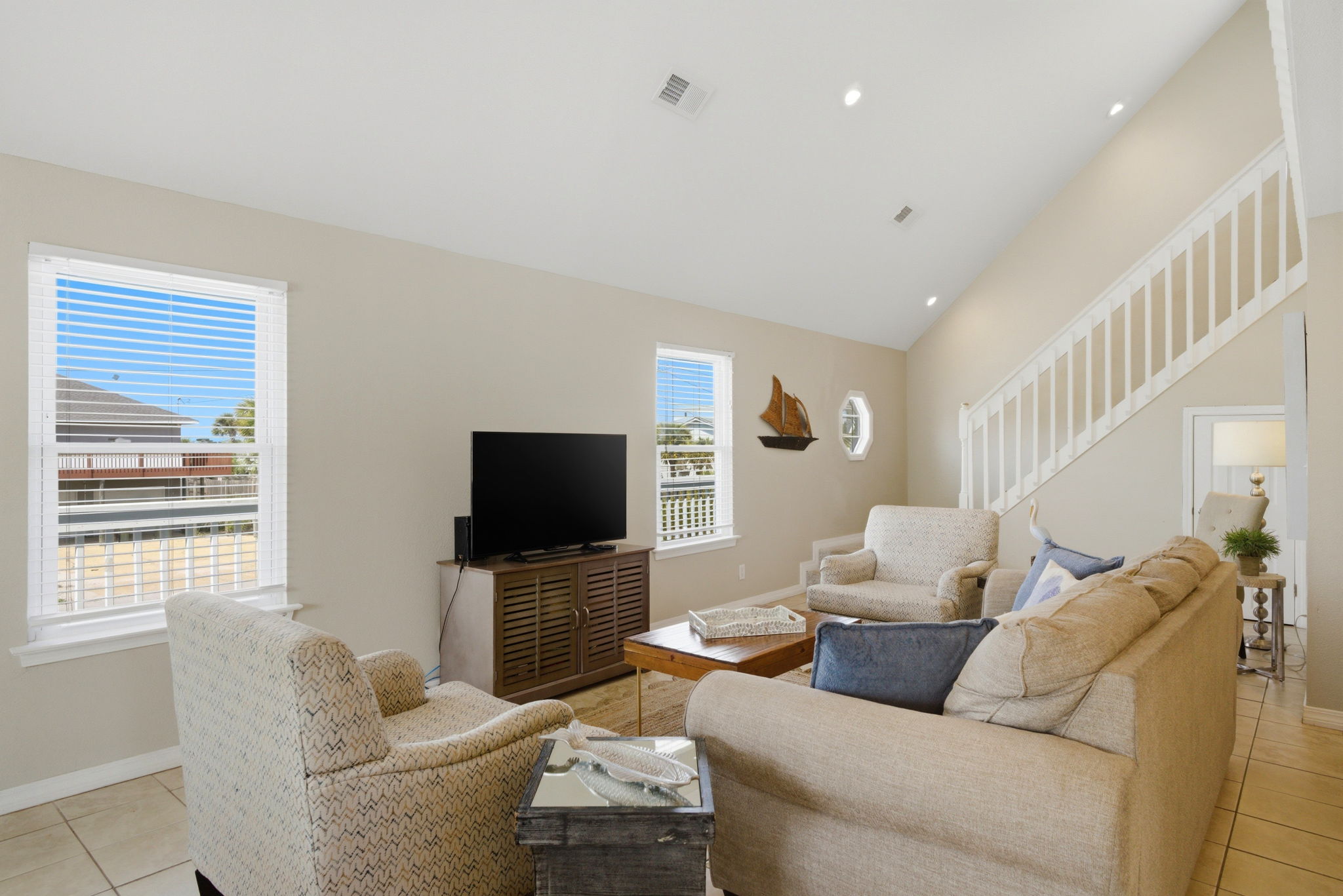 Living room at Beach Blessings