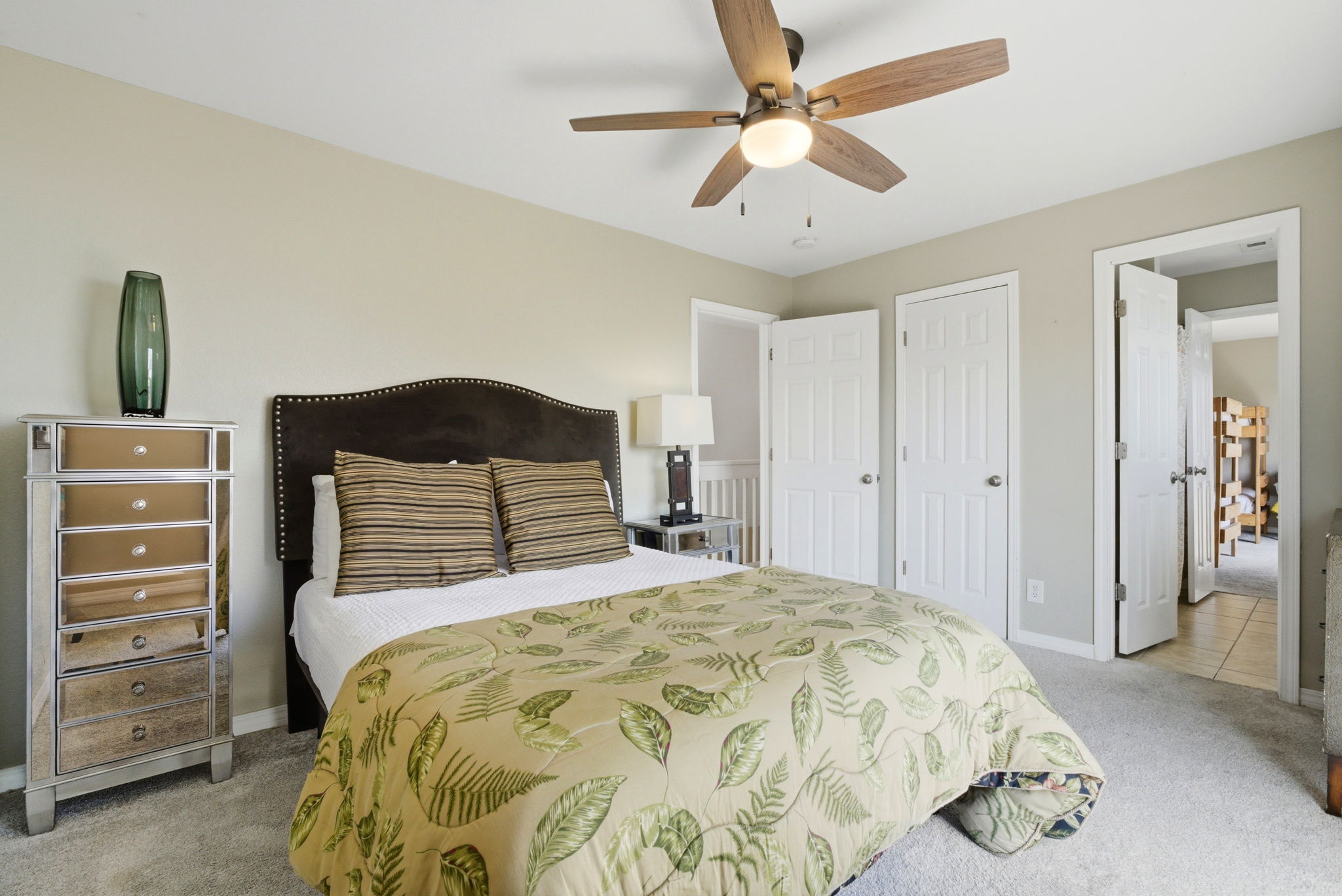 Alternate view of the upstairs queen bedroom at Beach Blessings