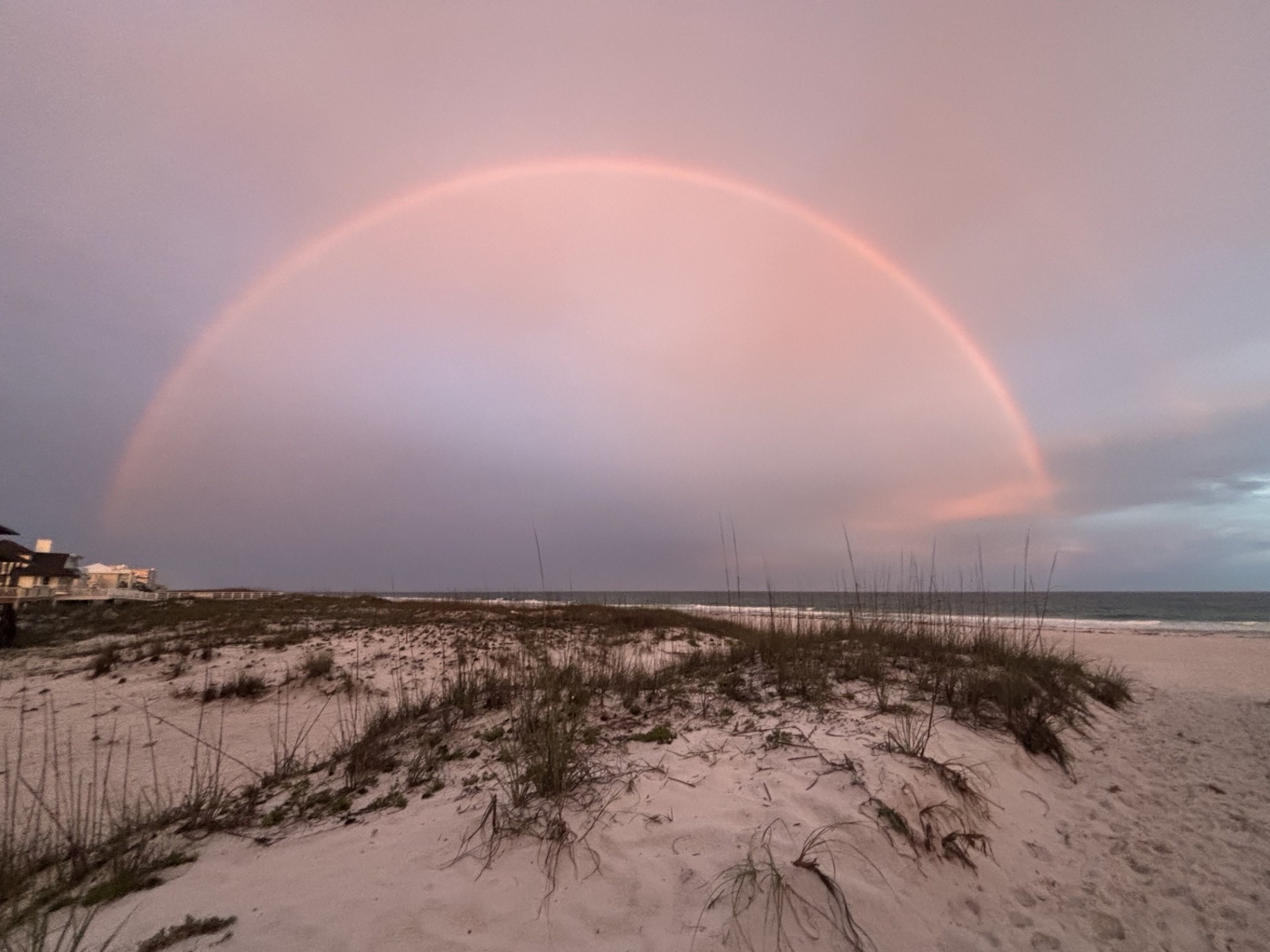 Rainbow on the beach near Beach Blessings